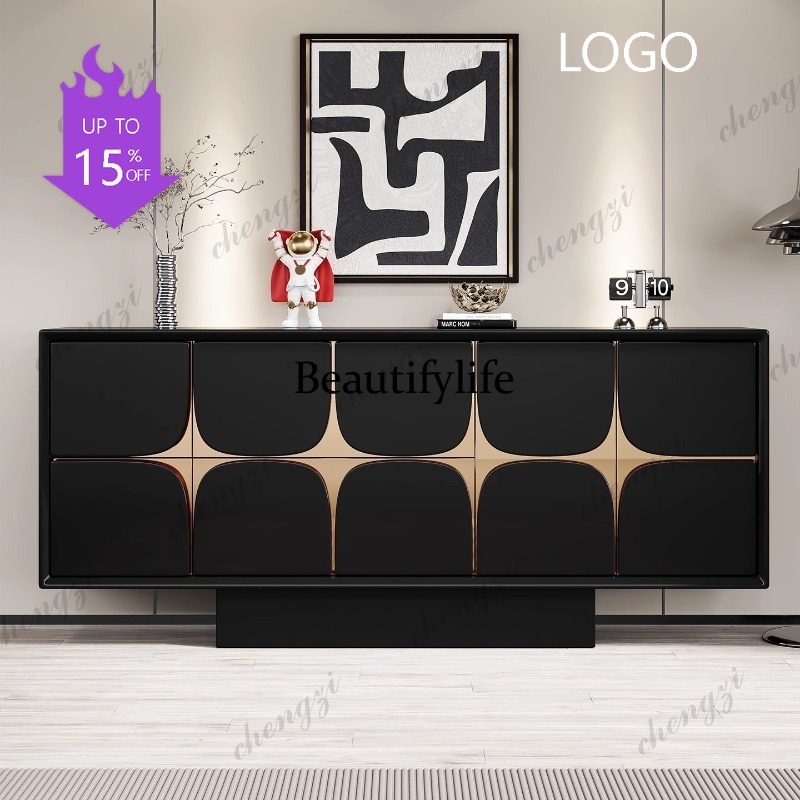 Storage & Organization - D1089 Italian light luxury door cabinet
