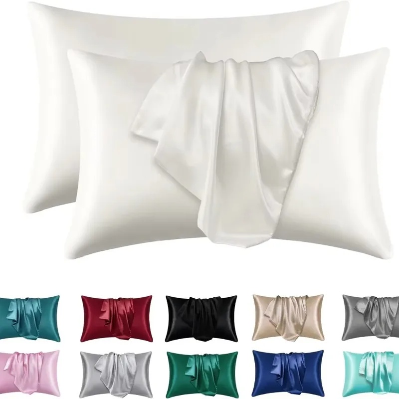 1/2pcs Satin Silk Pillowcase f - Satin Silk Pillowcase Hair Skin review and price