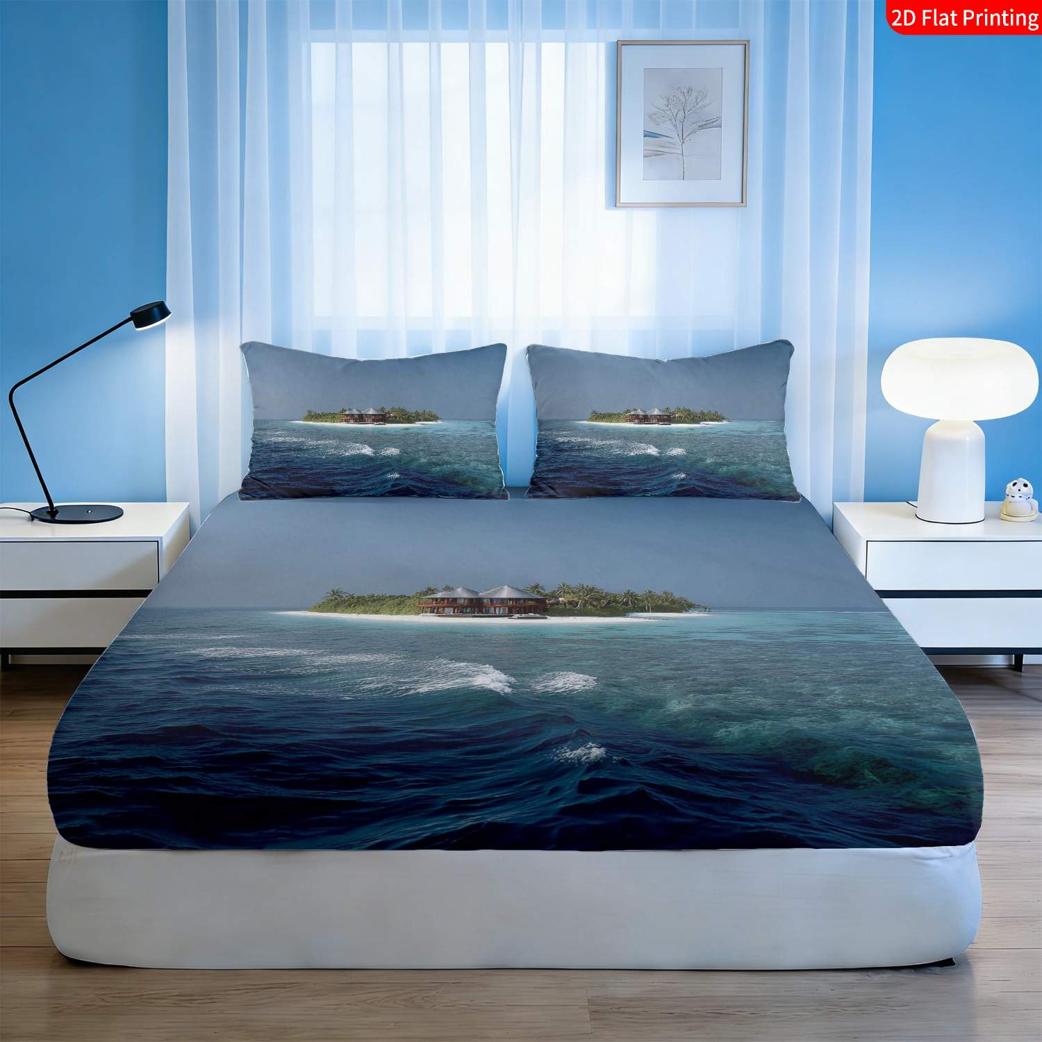 Tropical Island Bedding Set Pa - Fitted Bed Sheets Deep Pocket review and price