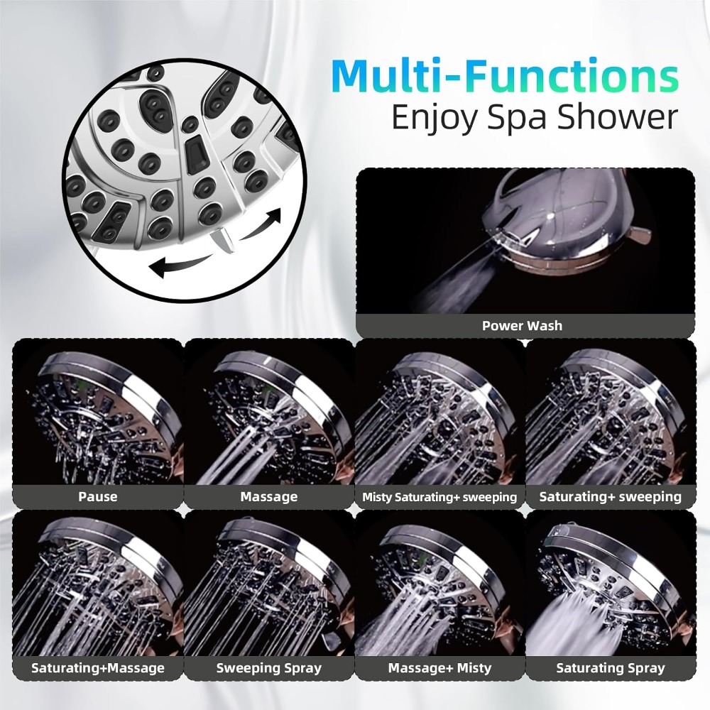 10-Function High Pressure Show - High Pressure Shower Head Handheld review and price