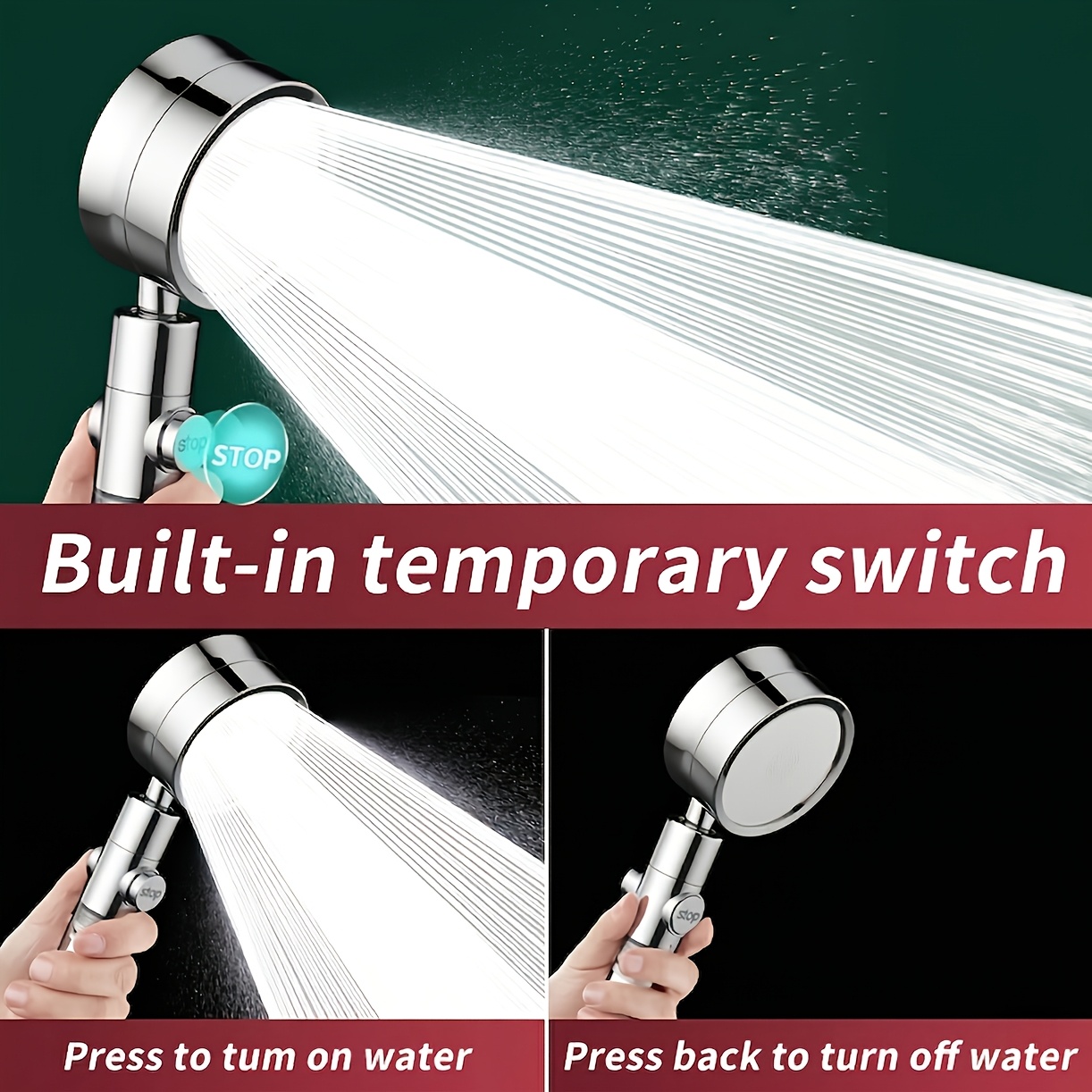 Visible Filter Window High Pre - High Pressure Shower Head Handheld review and price