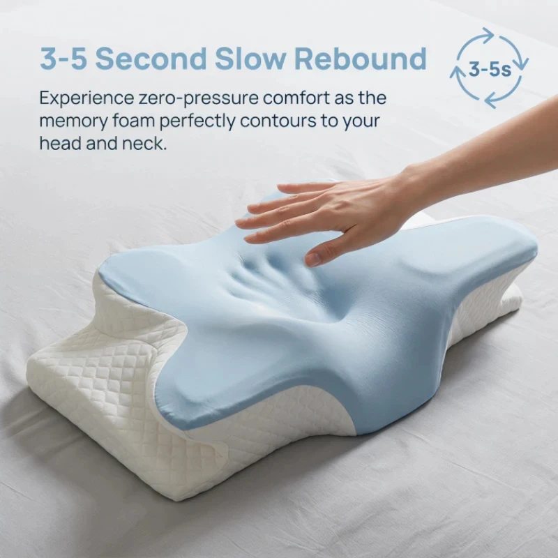 Breathable Cooling Memory Foam - Memory Foam Orthopedic Pillow Neck Pain review and price