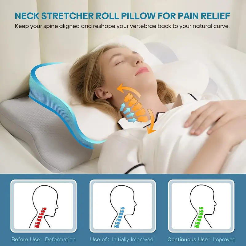 Odorless Orthopedic Pillow For - Memory Foam Orthopedic Pillow Neck Pain review and price