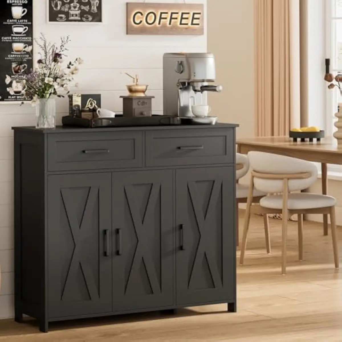 Coffee Bar Storage Cabinet wit - Storage & Organization review and price