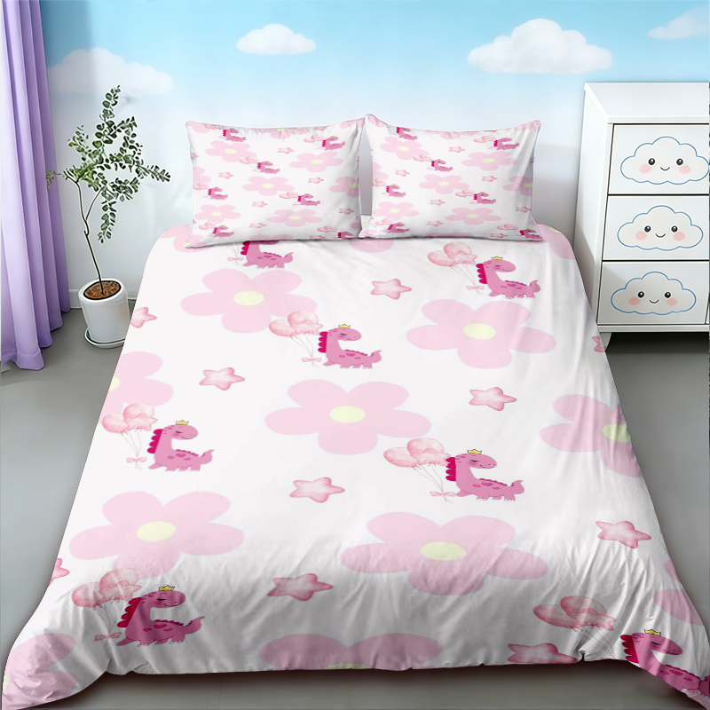 Duvet Cover Cute Dinosaur King - Bedding review and price