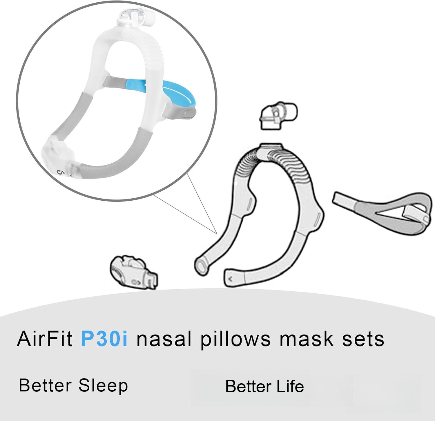 CPAP Nasal Pillow Mask FitAirF - Anti Snore Contour Pillow review and price
