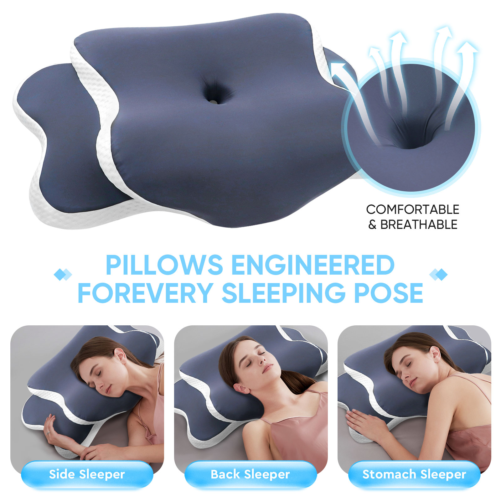 Memory Foam Pillow Cervical Pi - Memory Foam Orthopedic Pillow Neck Pain review and price