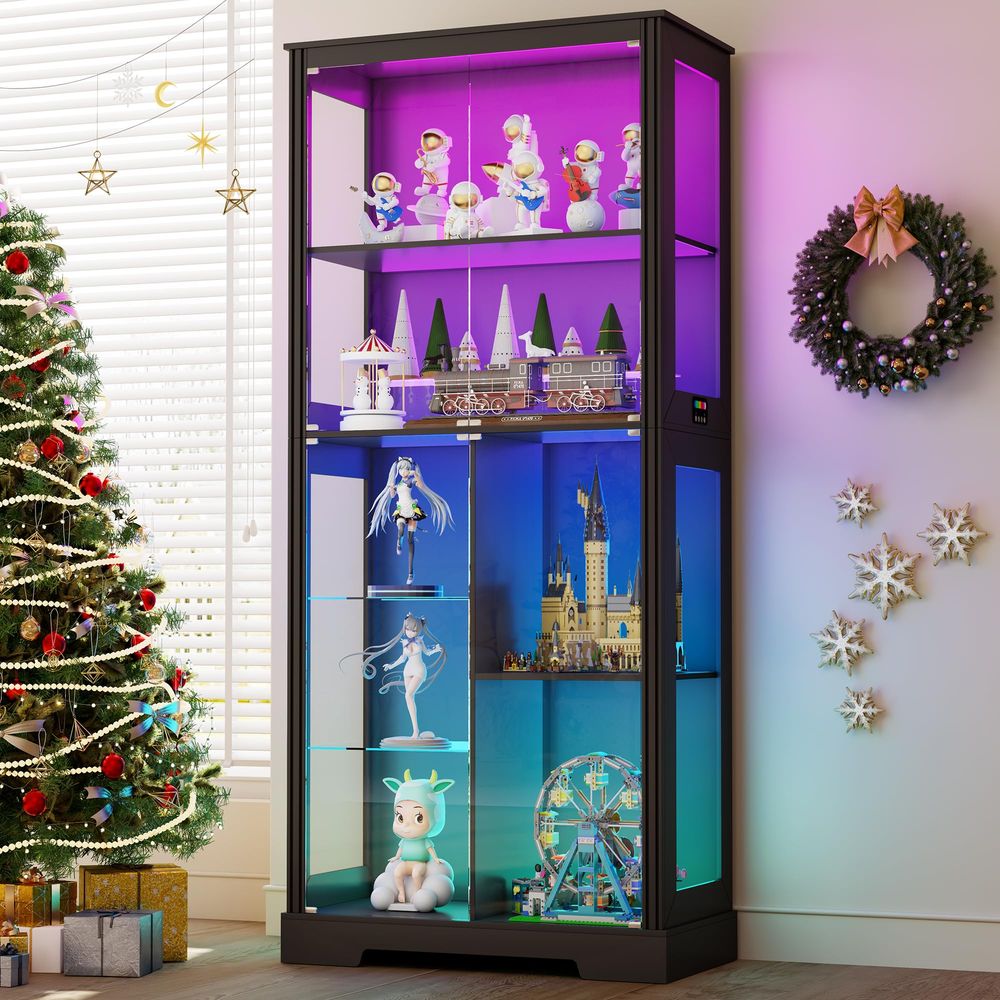 Lighted Corner Display Curio C - Storage & Organization review and price