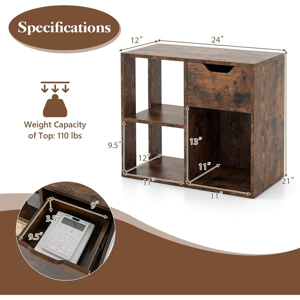 3-Tier Wooden Cube Bookshelf f - Storage & Organization review and price