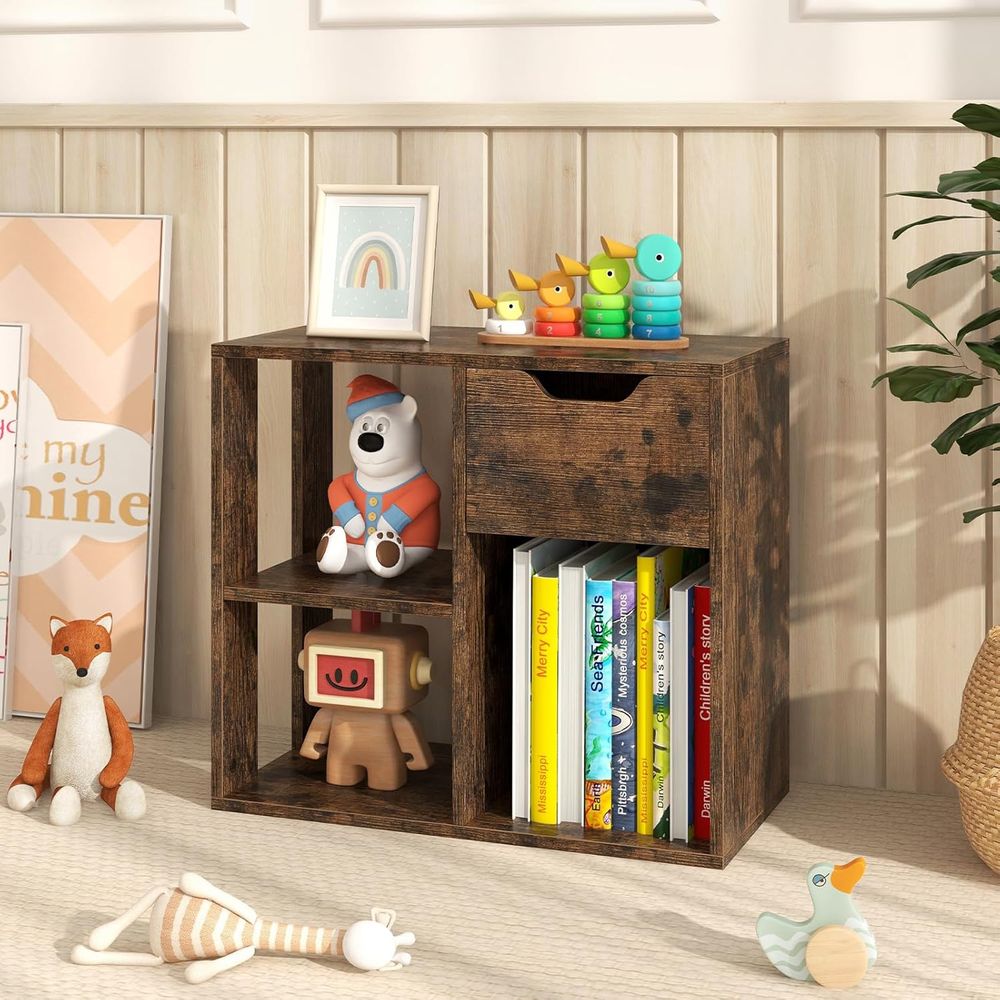 3-Tier Wooden Cube Bookshelf f - Storage & Organization review and price
