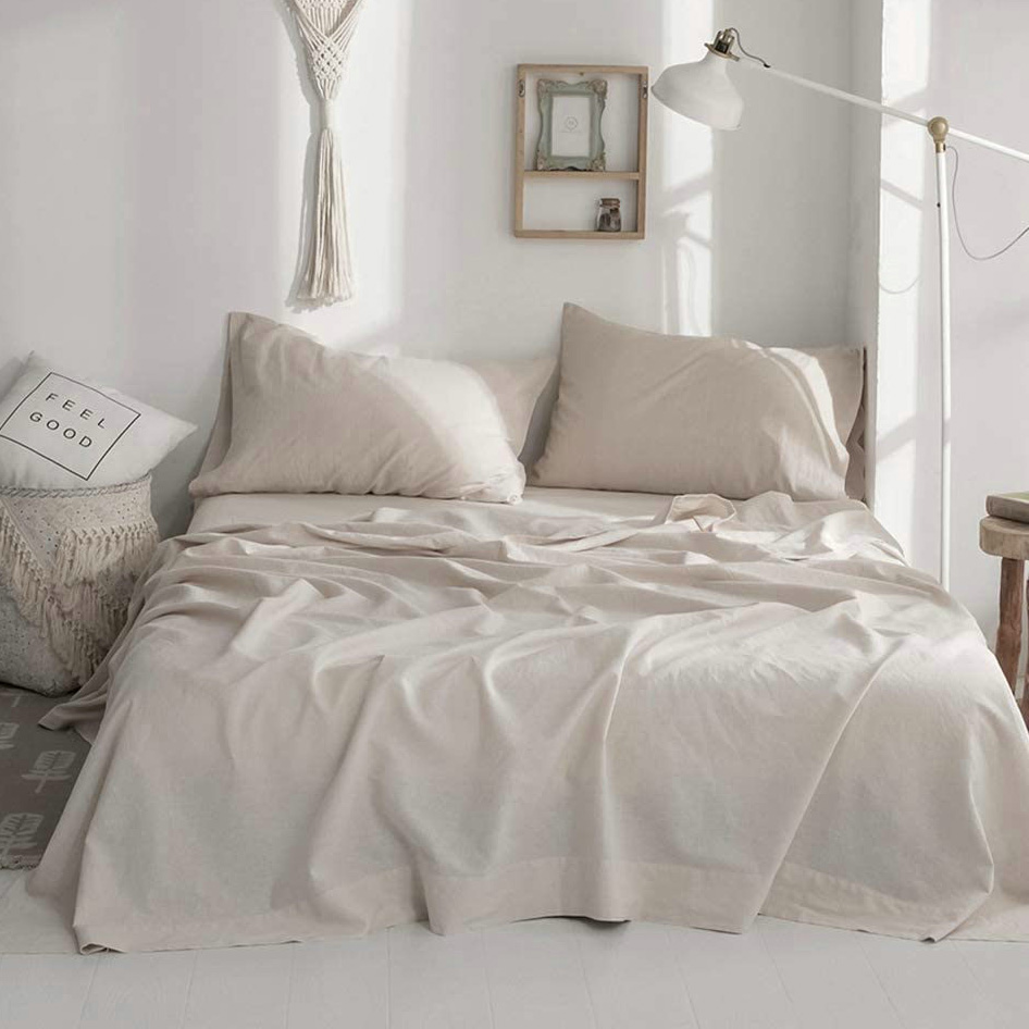 100% Linen Soft Bed Sheets, Qu - Fitted Bed Sheets Deep Pocket review and price