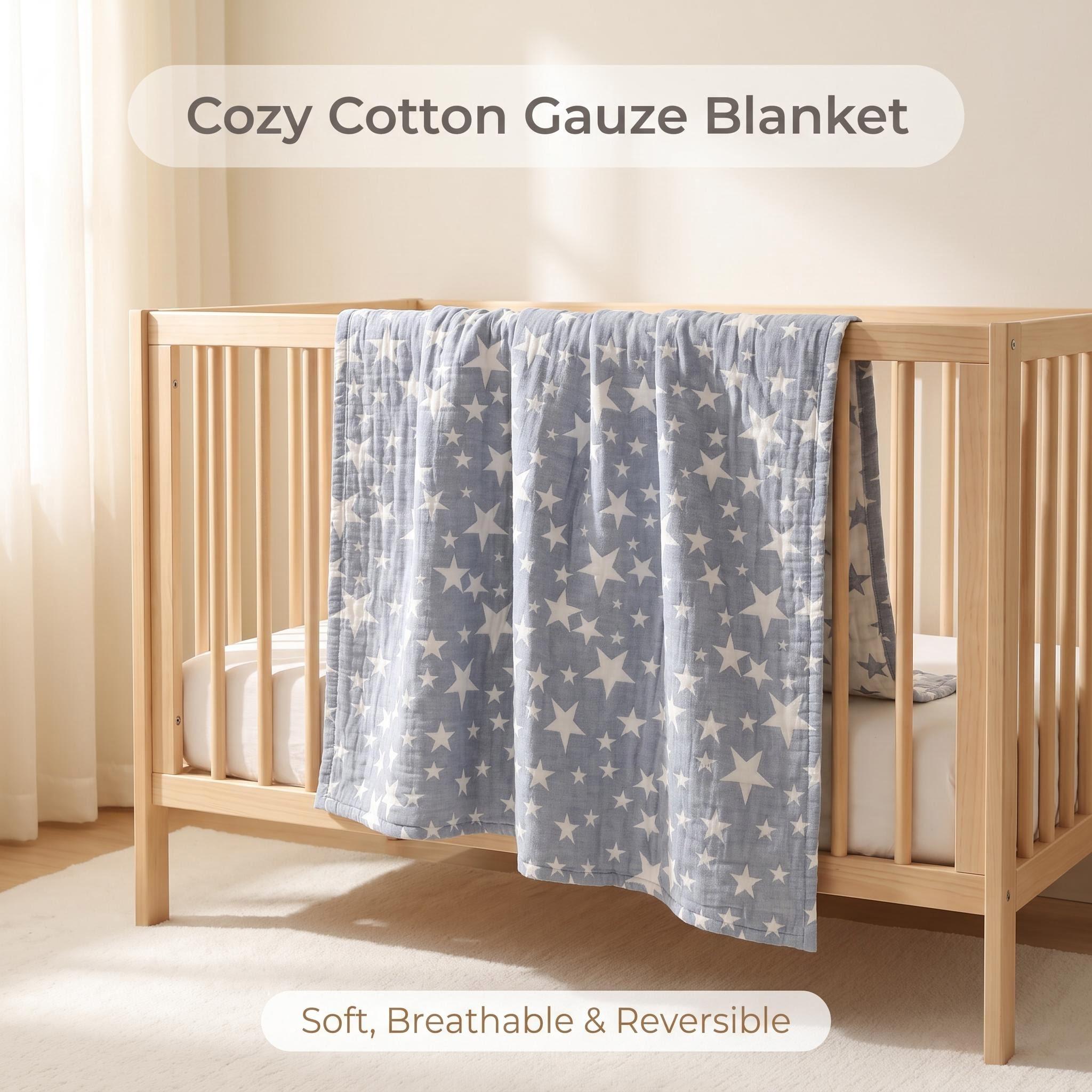 3-Layer Cotton Muslin Throw Bl - Muslin Cotton Bedspread review and price