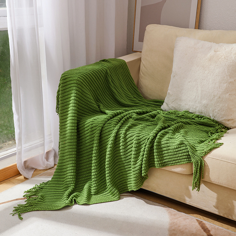 Boho Chunky Waffle Knit Throw  - Boho Throw Blanket Fringe review and price