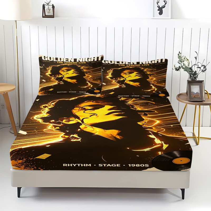 Pop Icon Michael Jackson Fitte - Fitted Bed Sheets Deep Pocket review and price