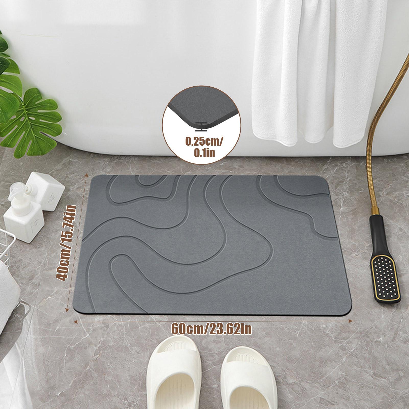 Quick Drying Stone Bath Mat, D - Quick Dry Diatomite Bath Mat review and price