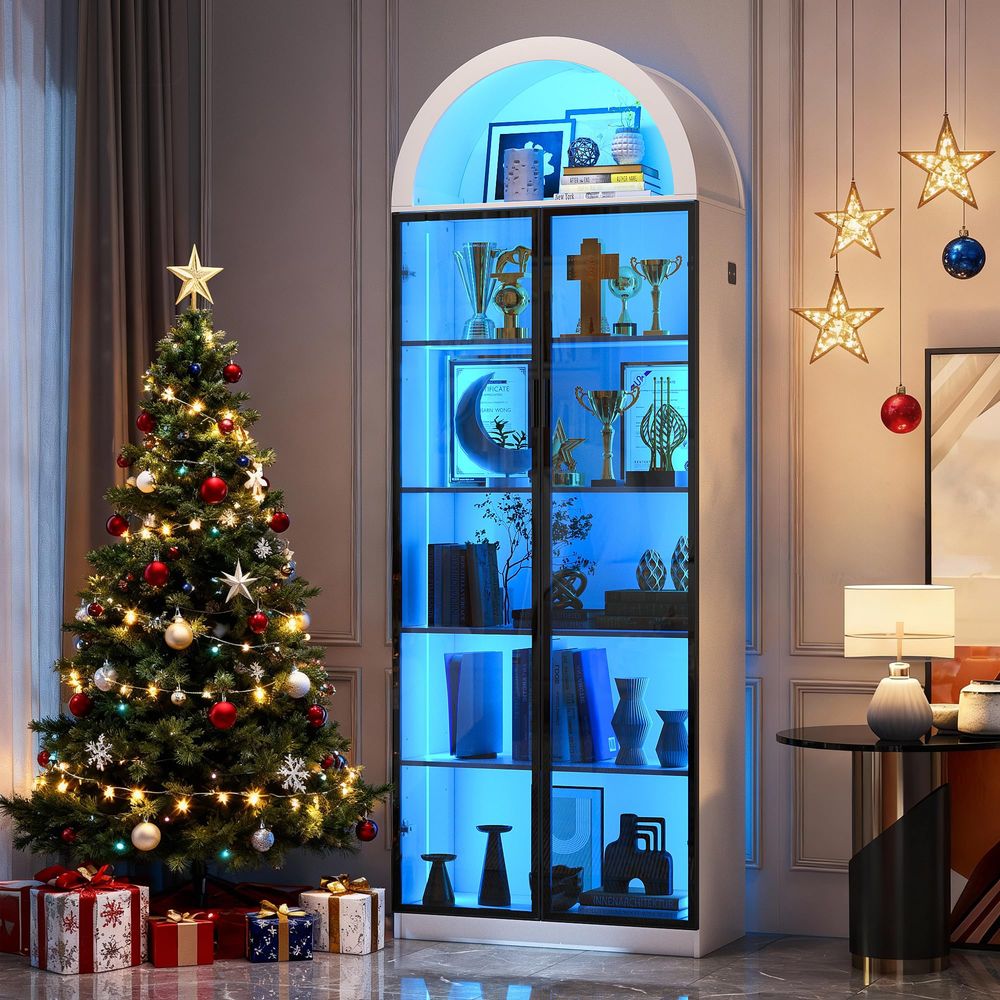 Display Cabinet with Doors and - Storage & Organization review and price