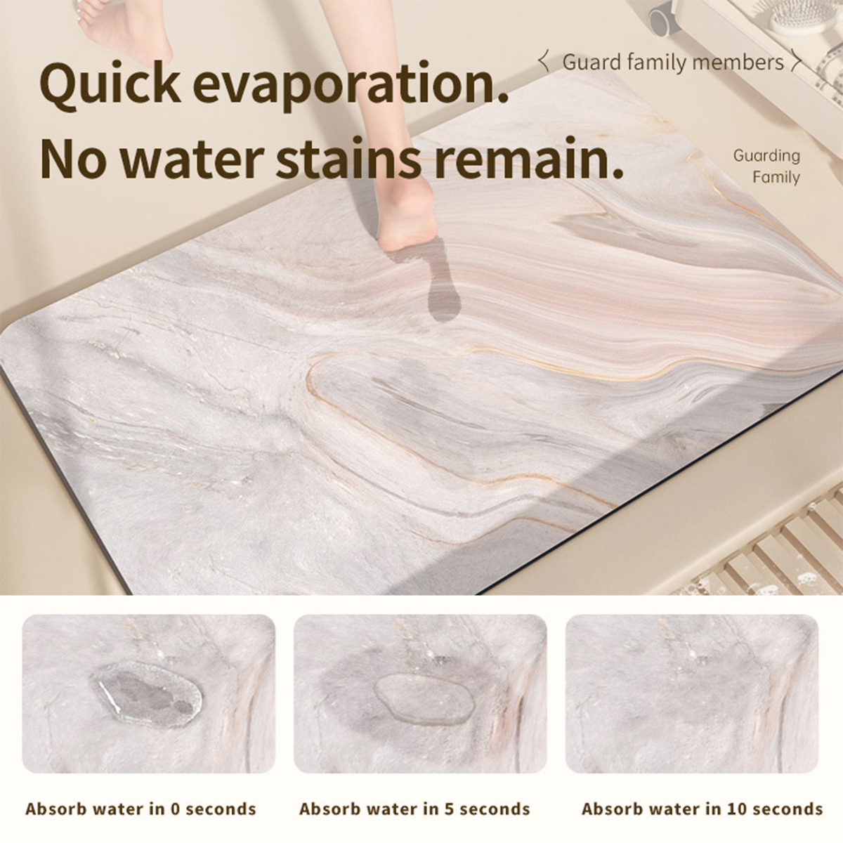 Diatomaceous Earth Bath Mat Ba - Quick Dry Diatomite Bath Mat review and price