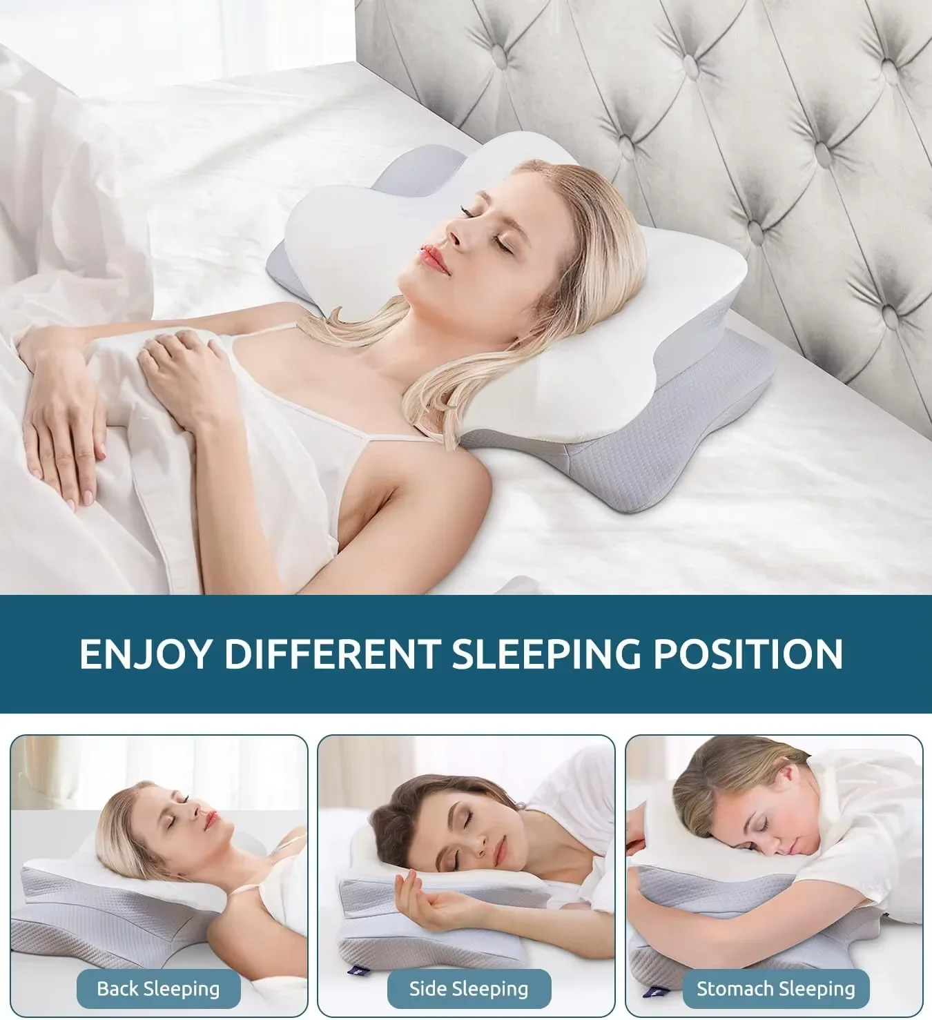 Ergonomic Orthopedic Memory Fo - Memory Foam Orthopedic Pillow Neck Pain review and price
