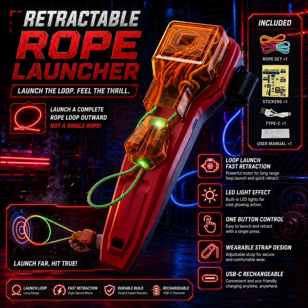 Rope Launcher Spider Web Shoot - Lighting review and price