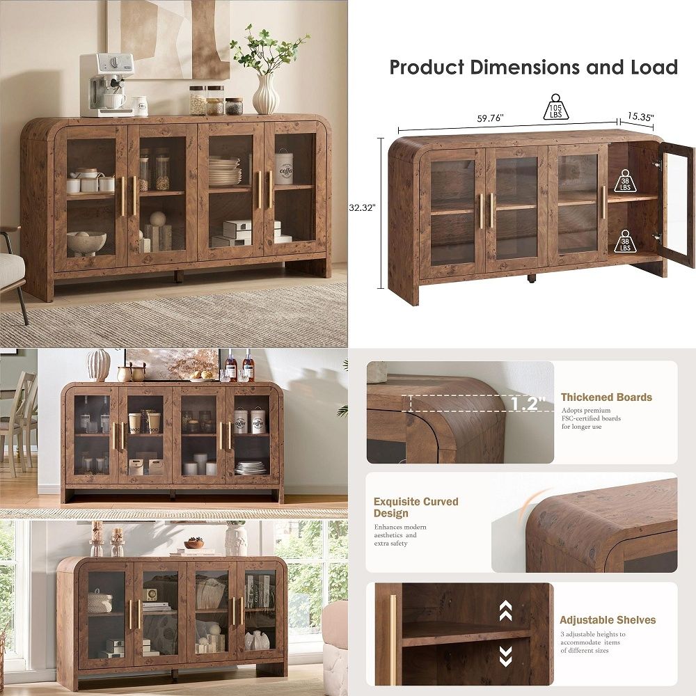 Sideboard Buffet Cabinet with  - Storage & Organization review and price