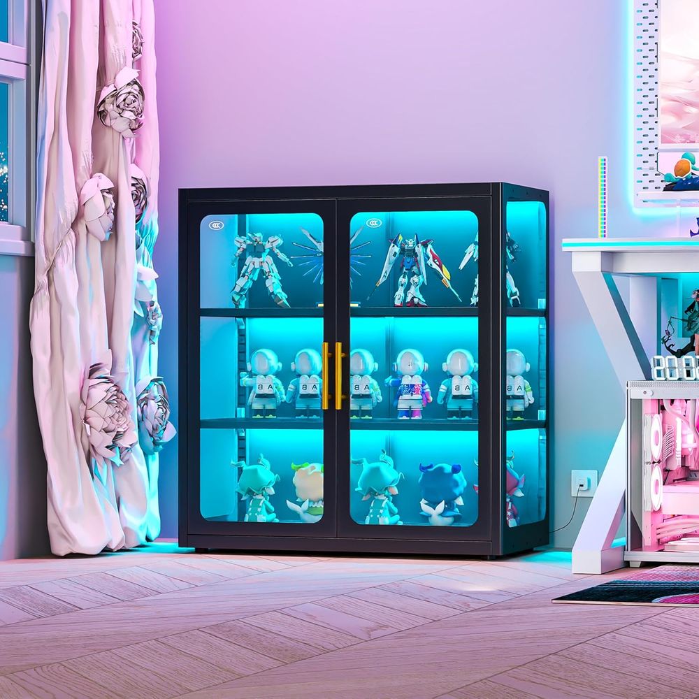 34 Tall Glass Door Display Cab - Lighting review and price