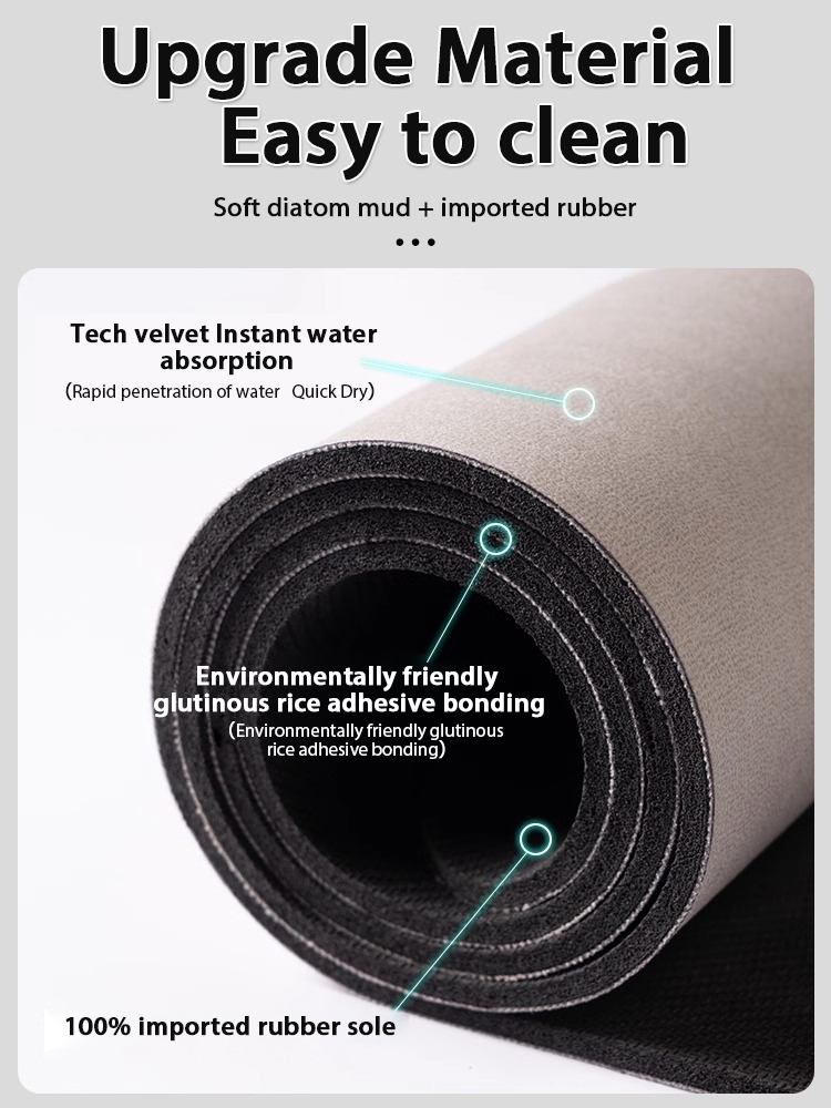 Nordic Geometric Diatomite Bat - Quick Dry Diatomite Bath Mat review and price