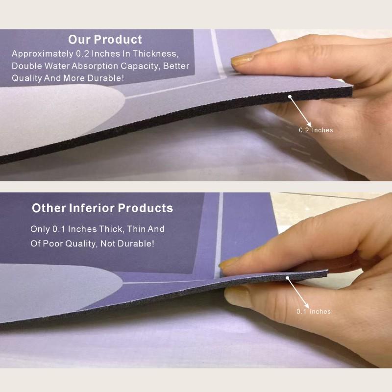 3-Piece Bathroom Mat Set Thick - Quick Dry Diatomite Bath Mat review and price