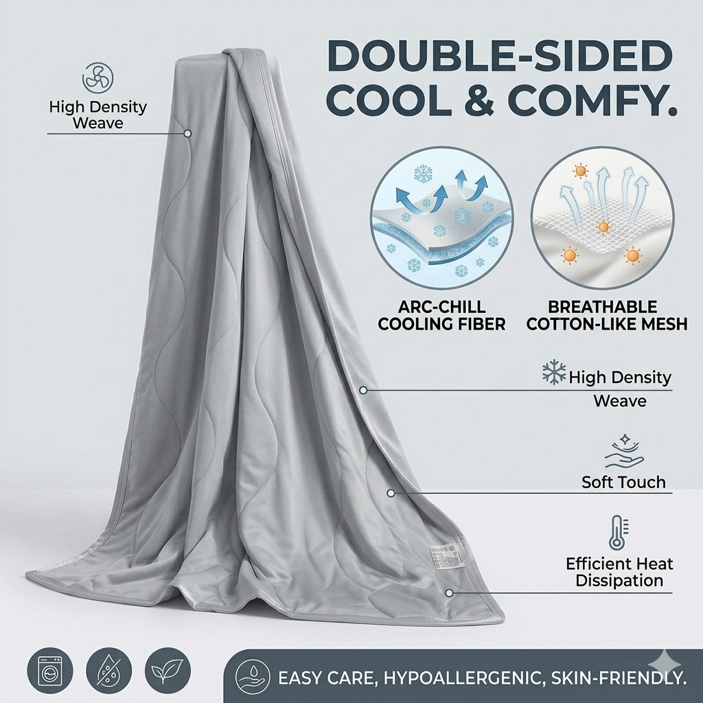 Lightweight Breathable Cooling - Cooling Blanket Hot Sleepers review and price